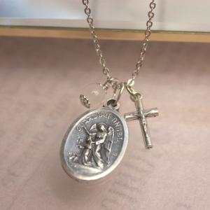 オリジナル メダイネックレス（大天使ミカエル＆守護の天使）