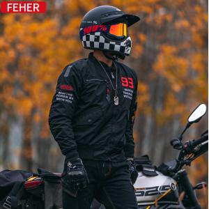 DUHANS春秋物ツーリングジャケットMen's M寸 セール！ 春秋 DUHAN バイクジャケット メンズ レーシングウエア MA-1