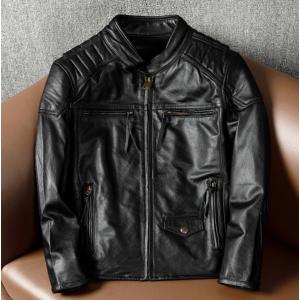 レザージャケット 革ジャケット メンズ 羊革 ウォッシュ加工 しわ加工