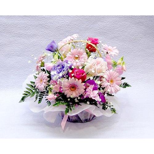 バラ ギフト ばら 誕生日の花 ガーベラ パステル アレンジ バースデー プレゼント洋ラン ギフト ...