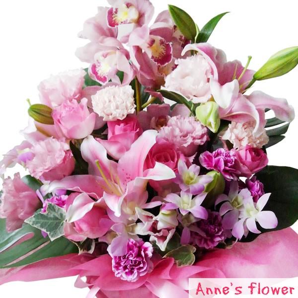 バラ ばら ギフト 誕生日の花 薔薇 おまかせ フラワー 8000円コース 洋ラン アレンジメント ...