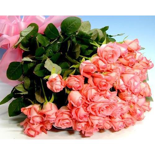 愛妻の日 ピンクバラ50本の花束