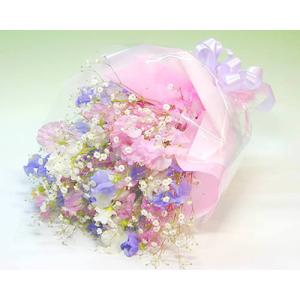 スイートピーのふんわりブーケ　誕生日・お祝い・結婚祝い 歓送迎 送別 お祝い ホワイトデー 入学 卒業 就職 退職 贈り物 爆買