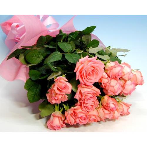バラ ギフト　誕生日の花 薔薇 ピンク バラ 20本 花束 バースデー ギフト プレゼント 贈り物 ...