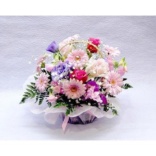 成人の日 バラ ギフト ばら 誕生日の花 ガーベラ パステル アレンジ バースデー プレゼント洋ラン...