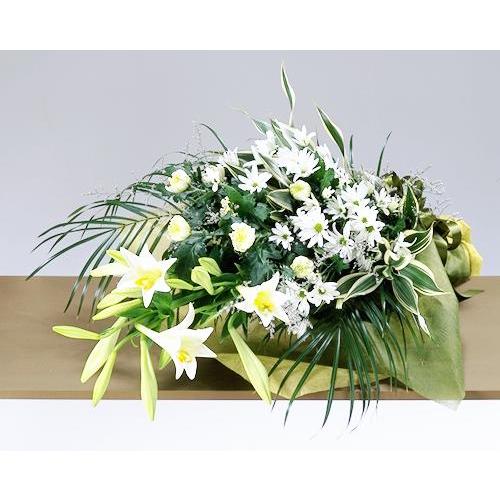 お供え 花 お彼岸 初彼岸 ユリ 仏花 花束2 お悔やみ 喪中 喪中見舞い 新年 爆買