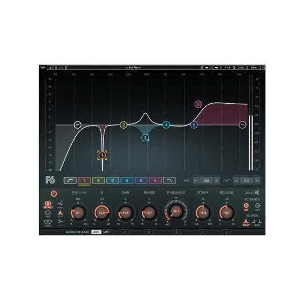 WAVES F6 Floating-Band Dynamic EQ(オンライン納品)(2時間以内に納...