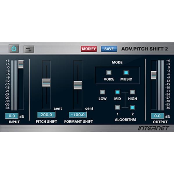 INTERNET AdvPitchShift2 VST  (オンライン納品)(2時間以内に納品)