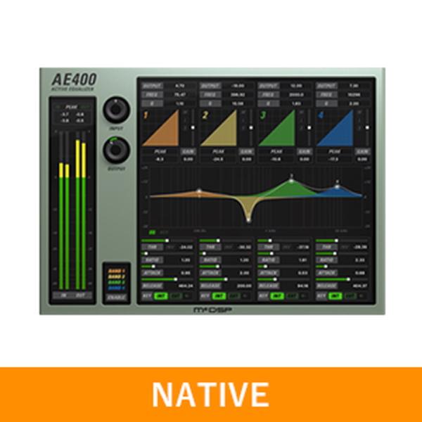 McDSP AE400 Active EQ Native v7(オンライン納品)(2時間以内に納品)