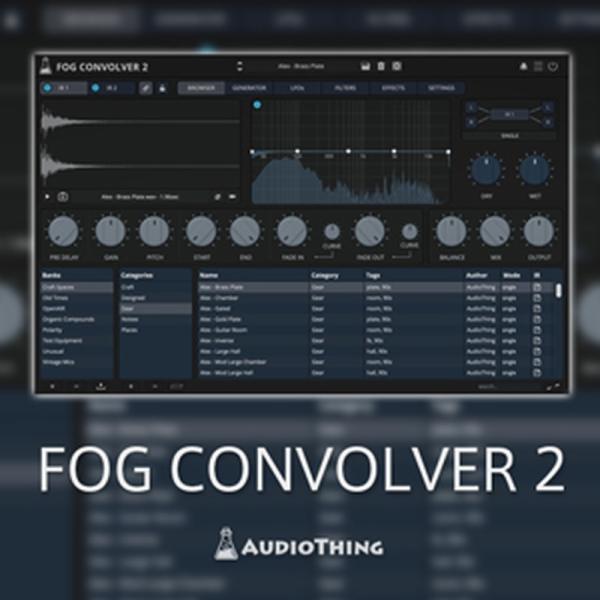 AUDIOTHING FOG CONVOLVER 2(オンライン納品)(2時間以内に納品)