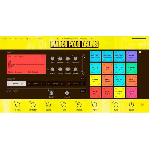 Native Instruments Marco Polo Drums (ブームバップビート)(ヒッ...