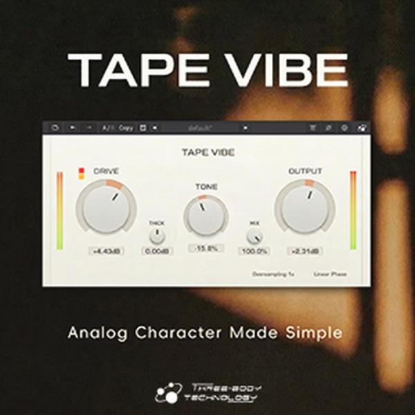 THREE-BODY TECH Tape Vibe (ヴィンテージ)(サチュレーション)(プラグイン...