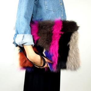 【新品☆未使用】AnneCoquineアンコキーヌ ふわふわファーベスト　3L AnneCoquine（アンコキーヌ） フード付 リアルFOXファー ベスト（7031