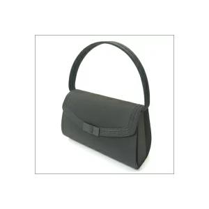 40代、50代におすすめのブラックフォーマルバッグ 葬儀 慶弔両用 冠婚葬祭 リボンがおしゃれ 底鋲...