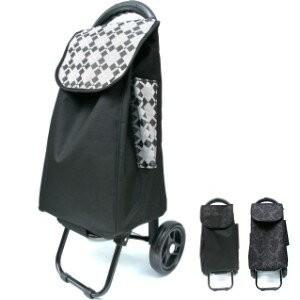 ショッピングカート・ショッピングトロリー 大容量収納 傘立て付きで便利 おしゃれ 二輪 送料無料