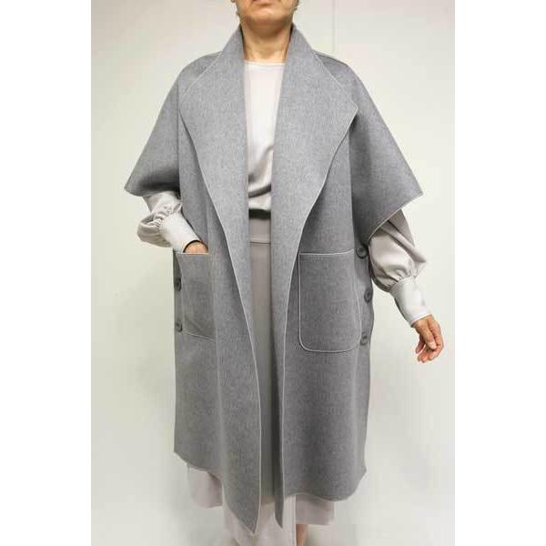 秋冬SALE【マリアプラス/105703/50%OFF】毛100％シャギーリバー仕立て後スタンド折返...