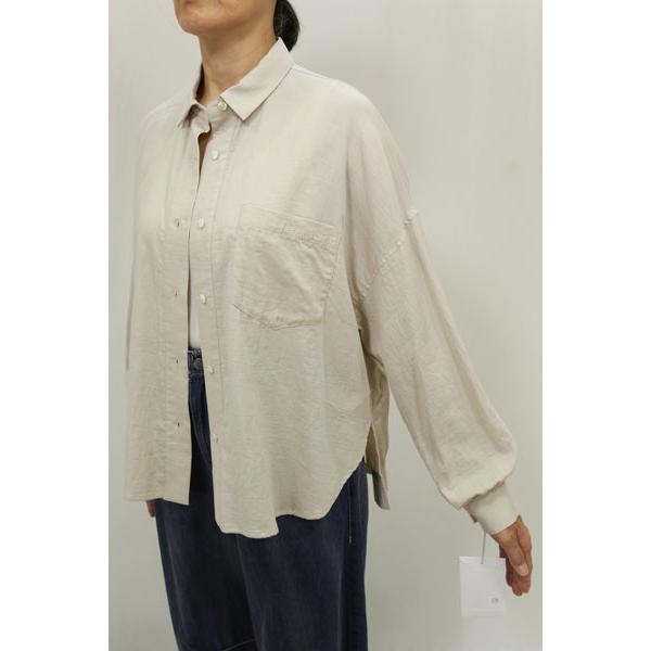 秋冬SALE【アエカブラン/年間物/1144021/40%OFF】綿80Sダブルガーゼシャツ＋背面ヨ...