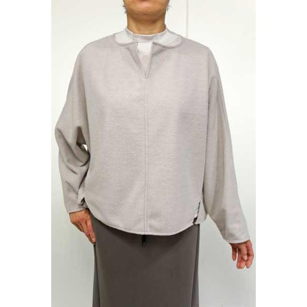 秋冬SALE【マリアプラス/125401/50%OFF】ポリレーヨンウール調起毛キーネックリラックス...