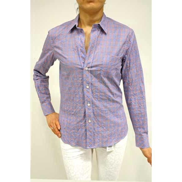 春夏最終処分【ブラーミン/B19108/90%OFF】綿100%ワッシャーチェックレギュラー丈オープ...