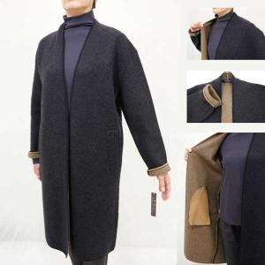 PASSIONE（パシオーネ） 40％OFF SALE ノーカラーコート ウールコート