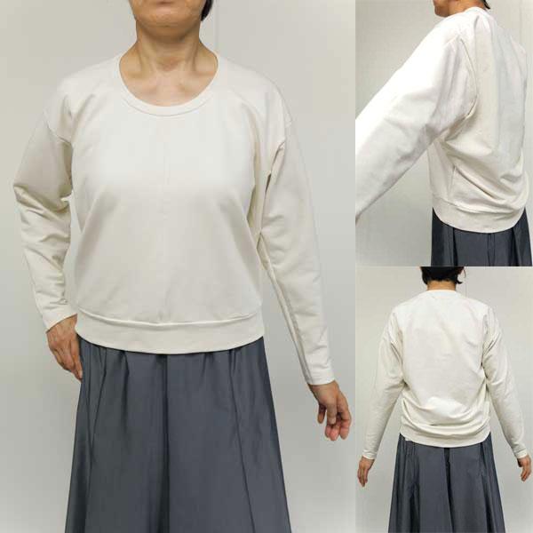 秋冬SALE【イリゼ/年間物/T1079/50%OFF】CIコットンミニ裏毛セットバック肩線サークル...