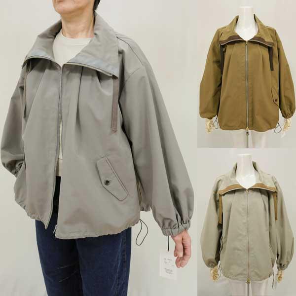 春夏物【イリゼ/年間物/T8130】ポリエステル綿撥水加工ハイカウントウェザークロススタンドカラージ...