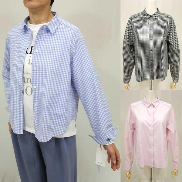 春夏物【イリゼ/T9005】コットンブロードワイヤー入りシャツ脇シームポケット＆左袖カフス裏ビー刺繍...