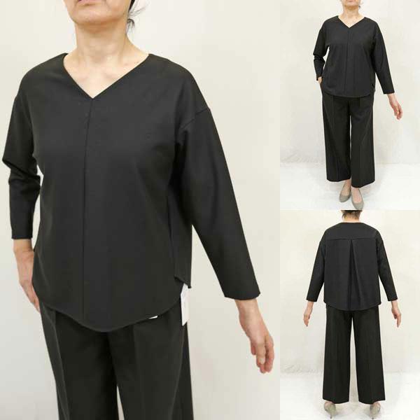 秋冬SALE【ドニーユ/ヤマトドレス/定番/U-2823/50%OFF】ソフトウォーム両面起毛Ｖネッ...