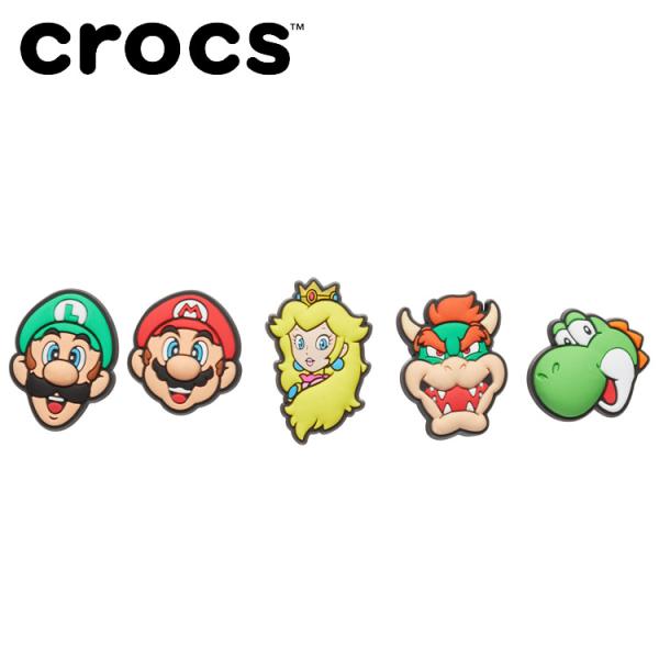クロックス crocs ジビッツ Super Mario 5Pck スーパー マリオ 5PK 100...