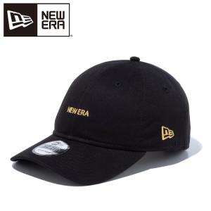 ニューエラ 9THIRTY クロスストラップ NEW ERA ミニロゴ ブラック × ゴールド 13562163の商品画像