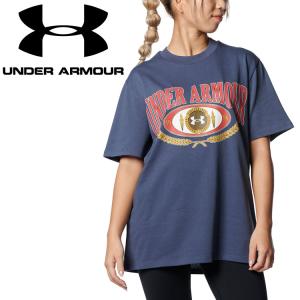 アンダーアーマー UAヘビーウエイト ショートスリーブTシャツ 〈カレッジロゴ〉 1378312-044 レディースの商品画像