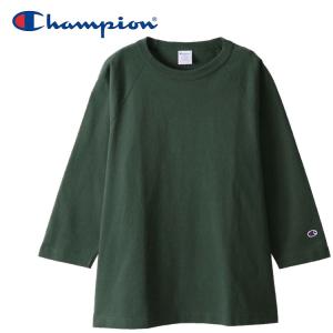 メール便配送 チャンピオン ラグラン3/4スリーブTシャツ 七分袖 T1011 MADE IN USA メンズ レディース C5-P404-560｜annexsports