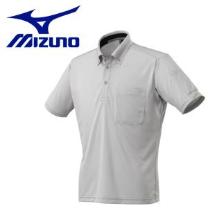 ミズノ ナビドライワークボタンダウンポロシャツ (半袖) F2JA218404 メンズの商品画像