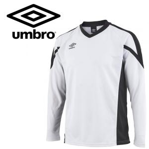 アンブロ 長袖プラクティスシャツ ユニセックス UUUSJB51-WHT umbro