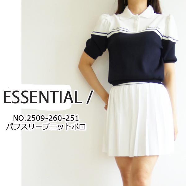 【50％OFF半額セール】2509260251,ESSENTIAL / パフスリーブニットポロ,ダブ...