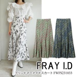 40％OFF!!,SALE セール FWFS231033.プリントマーメイドスカート.FRAY I.D.フレイアイディー.23SS.送料無料