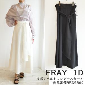 40％OFF!!,SALE セール FWFS232010,リボンベルトフレアースカート,FRAY