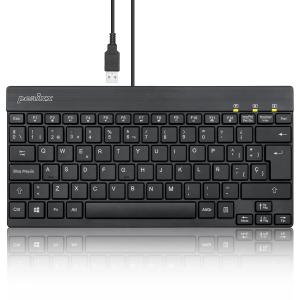 Perixx PERIBOARD-426ES Mini Teclado con ケーブル USB - - QWERTY Espa〓ol、ブラックの商品画像