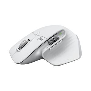 Logitech MX Master 3S - Wireless Performance Mouse Ergo 8K DPI Track on Glass Quiet Clicks USB-C Bluetooth Windows Linux Chrome - Pale Grey -の商品画像