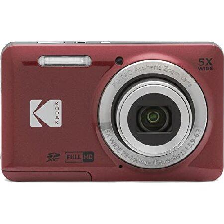 KODAK (コダック) PIXPRO 使いやすい ズーム FZ55-RD 16MP デジタルカメラ...