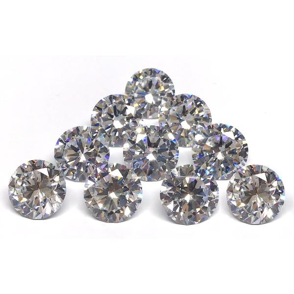 キュービックジルコニア ルース ホワイト8mm 8.0mm 8ミリ 10個