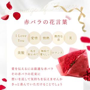 バラ 花束 赤バラ フラワー ギフト お祝い ...の詳細画像2