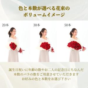 バラ 花束 オレンジバラ 本数が選べる花束 生...の詳細画像3