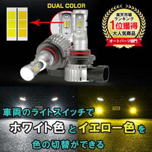 RAV4 LEDフォグライト H16 MXAA/AXAH54 カラーチェンジ 2色切替 12000ルーメン LEDバルブ 車検対応 １年保証 2個セット