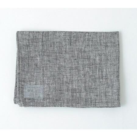 fog linen work フォグリネンワークリネンキッチンクロス ヘリンボーンブラック HE1キ...