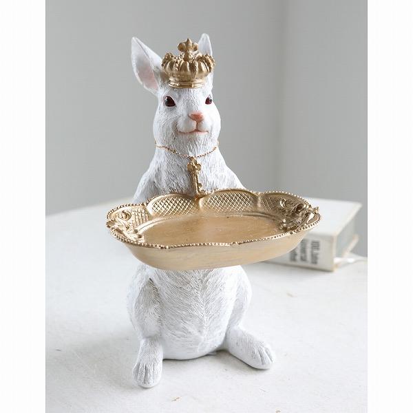 オファプレート・ラビット アンティーク風 ラビットバトラーン オブジェ 置物 (COVENT GAR...