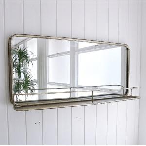 壁掛けミラー 大型ミラー 鏡 バリヤード ウォールミラー 横長