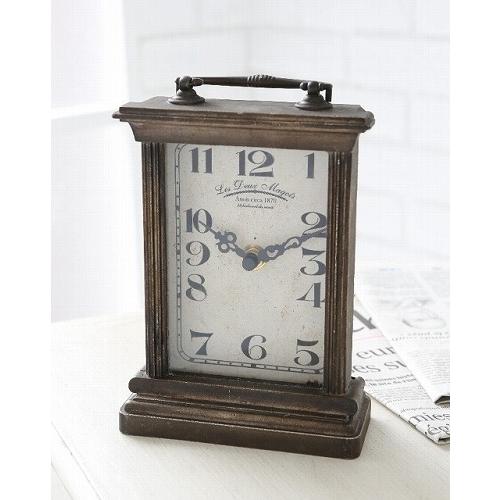 クロック・カフェ ドゥ マゴ アンティーク調  時計 置き時計 スタンド時計 クロック  (COVE...