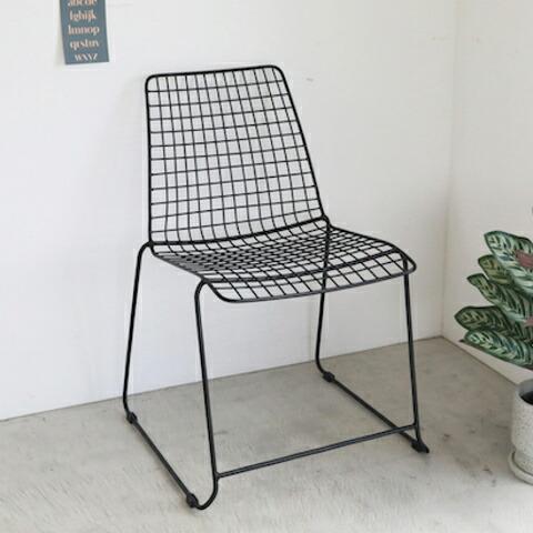 ワイヤーチェア ブラック black コベントガーデン COVENT GARDEN チェアー 椅子 ...