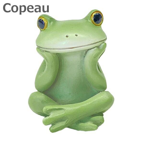 Copeau コポー カエル コポー ミニサイズ あぐら ダイカイ 74315 かえる 小物 オブジ...